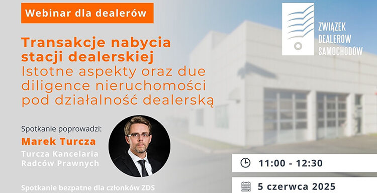szkolenie, Marek Turcza, Kancelaria TURCZA, Dealer Consulting Group, transakcja nabycia stacji dealerskiej, zakup stacji dealerskiej, due diligence, badanie due diligence, bezpieczna transakcja, efektywna transakcja, Związek Dealerów Samochodów, współpraca, aktywny udział, prawo motoryzacyjne, rynek dealerski, przejęcie stacji dealerskiej, prawo transakcyjne, praktyczna wiedza, szkolenie branżowe, wydarzenie motoryzacyjne
