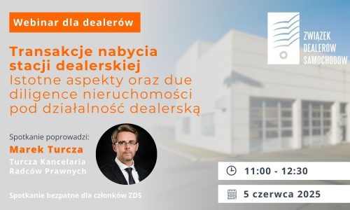 Szkolenie – Transakcja nabycia stacji dealerskiej z Dealer Consulting Group i Związkiem Dealerów Samochodów