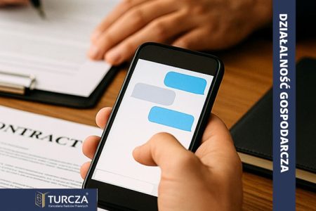 prawo cywilne, umowa przez komunikator, komunikatory internetowe, Messenger, WhatsApp, SMS, eIDAS, podpis elektroniczny, oświadczenie woli, art. 60 Kodeksu cywilnego, cyfrowa korespondencja, dowód w sprawach cywilnych, dokument elektroniczny, zrzuty ekranu, utrwalenie wiadomości, dowód elektroniczny, spory sądowe, zobowiązania cywilnoprawne, umowy B2B, ryzyka prawne, bezpieczeństwo komunikacji, archiwizacja rozmów, formalna umowa, relacje z konsumentem, obowiązki informacyjne, procedury zawierania umów online, kancelaria prawna, Turcza, profesjonalna komunikacja w biznesie, zabezpieczenie transakcji, dowód w sprawach gospodarczych, cyfrowa umowa